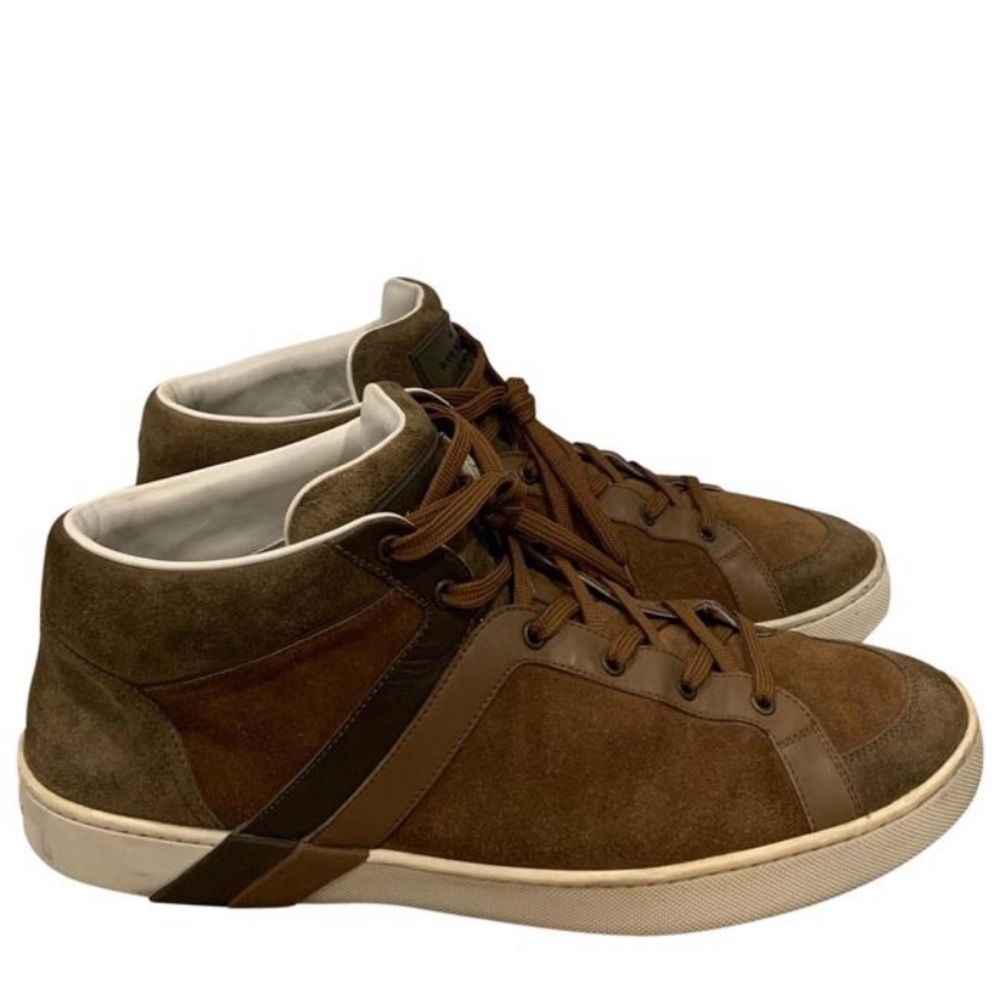 Louis Vuitton Brown Suede Sneakers Size 11.5